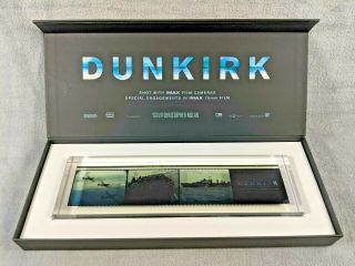 Dunkirk Film Strip 70mm Imax In Lucite Christopher Nolan Promotional Item Rare