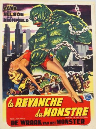 Revenge Of The Creature - John Agar - Belgian Movie Poster