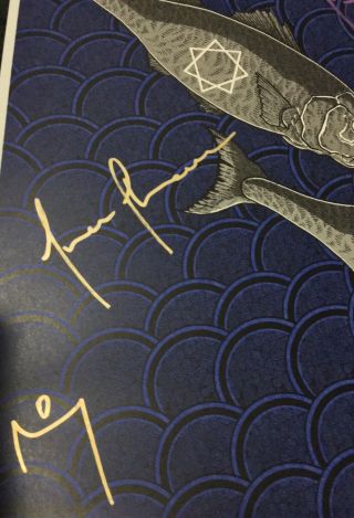 Tool Sydney Allphones Arena Autographed Signed Poster Authentic 2013 2
