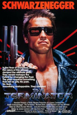 The Terminator (1984) Movie Poster - Rolled
