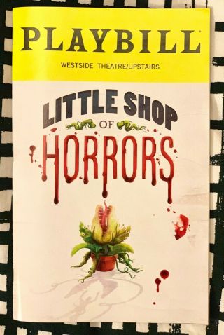 Little Shop Of Horrors 2019 Nyc Playbill W/ Jonathan Groff & Christian Borle