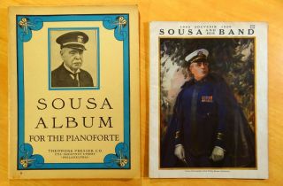 1926 John Philip Sousa And His Band Souvenir Program & Sousa Album Pianoforte