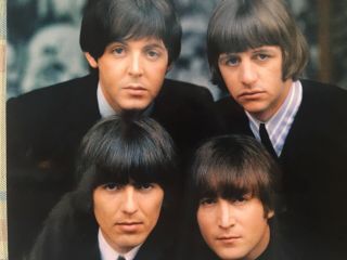 Vintage 1960s The Beatles Fab Four Color Photo 8 " X 10 " Kodak