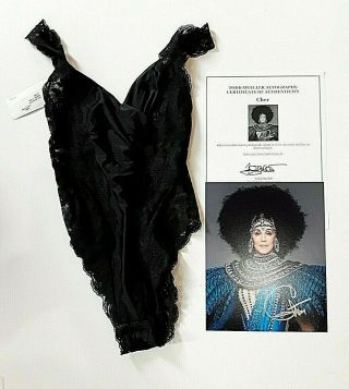 Cher Personally Owned Worn La Perla Sexy Bodysuit Lingerie W Signed Photo