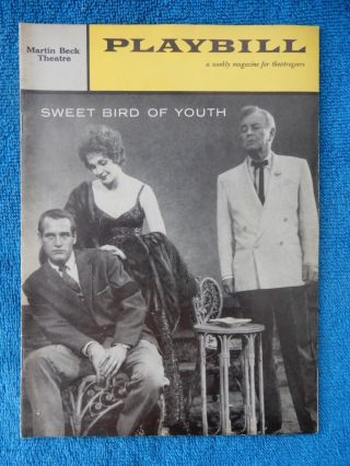 Sweet Bird Of Youth - Martin Beck Theatre Playbill - March 16th,  1959 - Newman