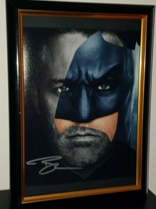 Batman - Hand Signed By Ben Affleck - Framed 8x10 With - Autograph