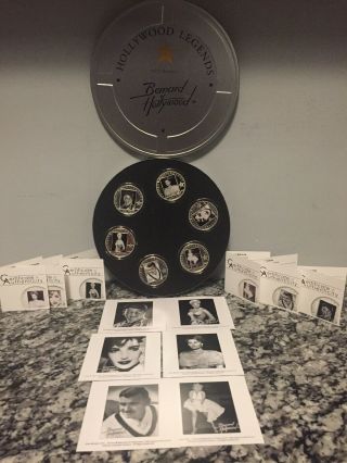 Cook Islands $5 Hollywood Legends Set Proof Silver Coins - Marilyn Monroe,  More