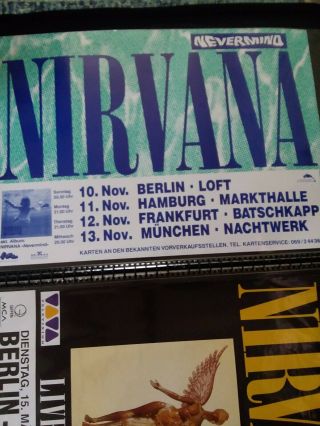 Nirvana Nevermind Tour Poster