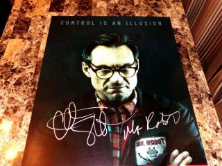 Mr.  Robot Rare Christian Slater Authentic Signed Poster Cult TV Show,  Photo 4