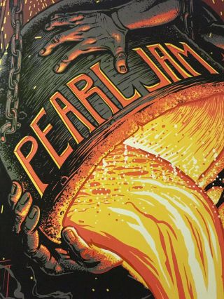 Pearl Jam Concert Poster - Pittsburgh 10.  11.  13 - Munk One 8