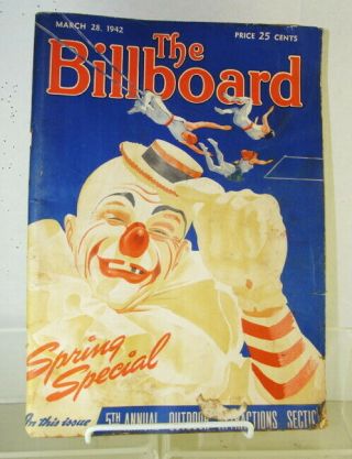 1942 The Billboard Spring Special World 
