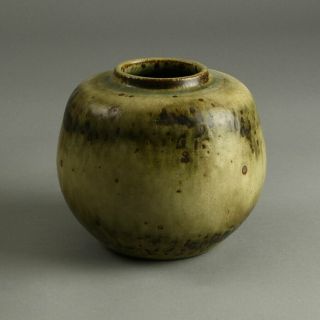 Kresten Bloch for Royal Copenhagen vase with sung glaze 1949 Denmark 2