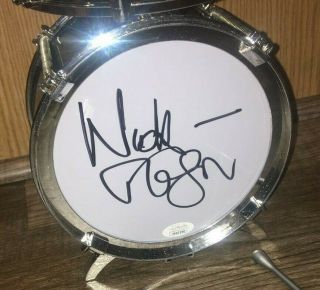 Nick Mason of Pink Floyd signed Mini Drum Kit RARE JSA 2