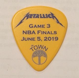 Metallica Golden State Warriors Game 3 Nba Finals June 5,  2019 Guitar Pick Gsw