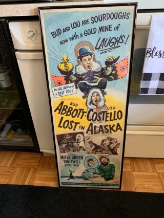 Never Folded / Usa Insert / Abbott & Costello Lost In Alaska / Poster / 1952
