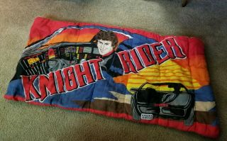Vintage Knight Rider David Hasselhoff Sleeping Bag 1982 Kitt Euc