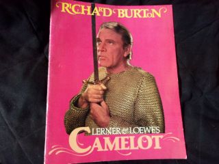 Richard Burton " Camelot " Souvenir Program 1980 24 Pages 3 Tickets