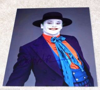 Jack Nicholson Hand Signed Batman The Joker 11x14 Photo W/coa Video Proof