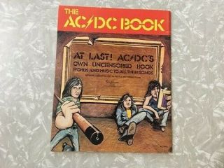 AC/DC 1976 The AC/DC Book - Dirty Deeds Done Dirt Song Book. 2