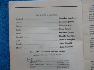 The Boys In The Band - Wyndham ' s Theatre Playbill - 1969 - William Gaunt 4