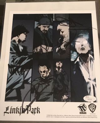 Linkin Park Signed Promo Photo 2004 Warner Chester Bennington,  5 Jsa Authentic