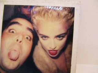 Madonna & Photographer Polaroid Selfie 90 ' s One of a Kind from Owner 2