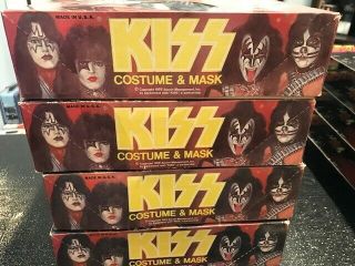 KISS 1978 Aucoin COMPLETE SET Costume and Mask with Hair - 2