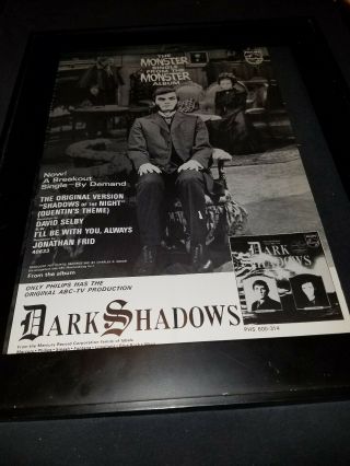 Dark Shadows Shadows Of The Night Rare Promo Poster Ad Framed
