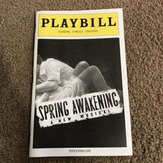 Spring Awakening Broadway Playbill November 2008 - Some Signatures See Photos