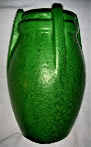 Weller Art Pottery 10 " Tall Arts & Crafts Matte Green Egypto,  Grueby Butress