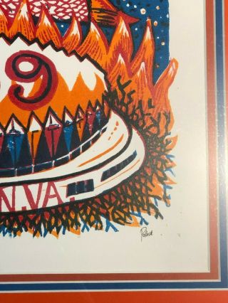 Framed Phish Jim Pollock Hampton Coliseum VA 2009 Poster Archival SPAC MSG Rift 6