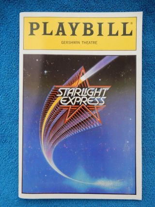 Starlight Express - Gershwin Theatre Playbill W/ticket - April 9th,  1987