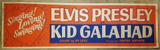 Elvis Presley As Kid Galahad 1962 24x82 Movie Poster Banner