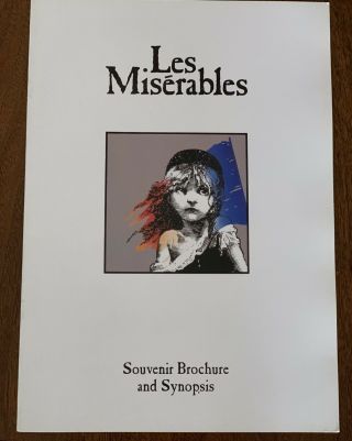 Les Miserables Les Mis Broadway Souvenir Program Playbill Hard To Find -