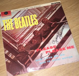 First Edition Lp The Beatles.  Please,  Please Me Signed By 3 Beatles