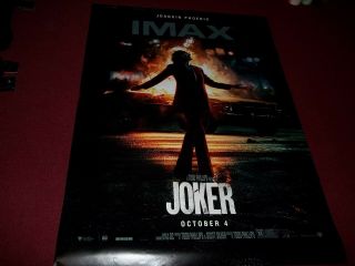 The Joker Imax Bus Shelter Poster Double Sided (very Rare)
