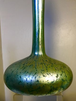 Antique Loetz Glass Vase Papillon 18” 4