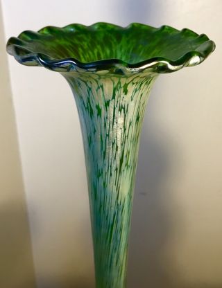 Antique Loetz Glass Vase Papillon 18” 5