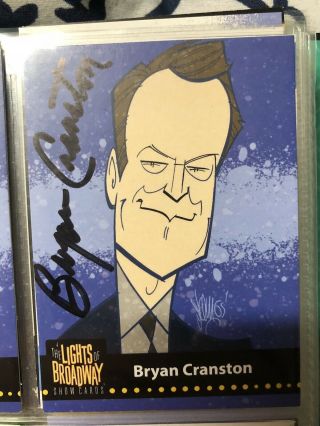 The Lights Of Broadway Cards Bryan Cranston Signed