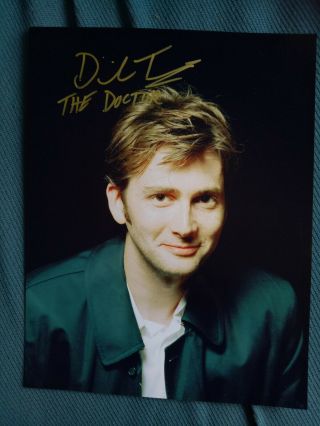 David Tennant Rare Signed Autograph 11 " X8.  5 " Gloss Photo Doctor Who