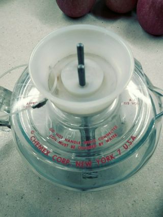 Vintage CHEMEX OHMLETTE 1/2 pint PYREX electric kettle Peter Schlumbohm 7756 - C 3