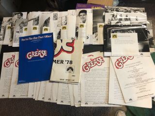 Orig 1978 Grease Press Kit W/ Advanced 1 Sheet 33 Total Items Photos Travolta