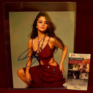 Selena Gomez Signed Autograph Photo 8x10 Actress Actor Singer JSA 5