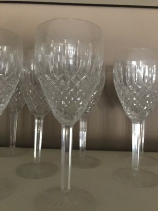 Set Of 12 Waterford Claret Castlemaine Wine Glasses W/out Box -
