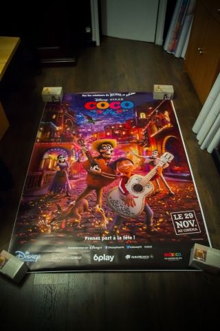 Coco Style B Walt Disney Pixar 4x6 Ft Bus Shelter Movie Poster 2017