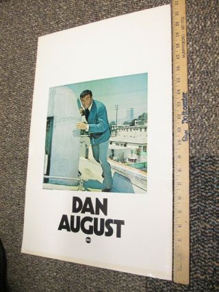 Abc 1970 Tv Show Photo Industry Promo Poster Dan August Burt Reynolds Homicide