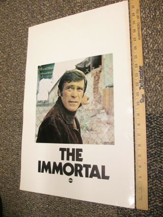Abc 1970 Tv Show Photo Industry Promo Poster The Immortal Christopher George