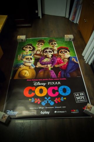 Coco Style E Walt Disney Pixar 4x6 Ft Bus Shelter Movie Poster 2017