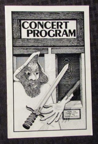 1982 Sept 30 Jethro Tull & Saga - Capitol Theatre Nj 12pg Program Vg,  4.  5