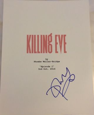 Phoebe Waller - Bridge Signed Autograph " Killing Eve " Pilot Episode Show Script